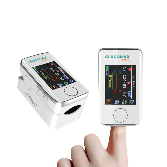 Medidor Láser No Invasivo MULTIUSO GlucoMax + Regalos Exclusivos [PRECISIÓN DEL 99,9%]